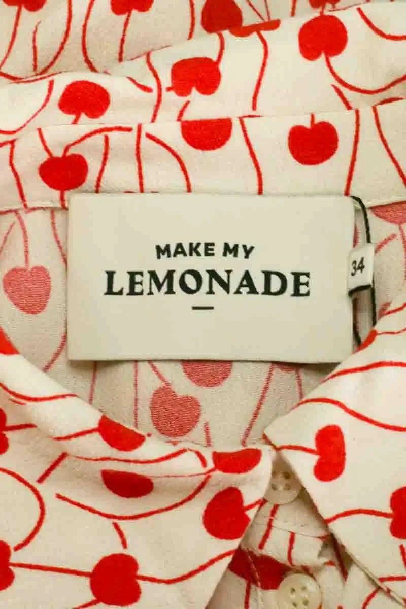 Blouse Make My Lemonade Rouge en Viscose