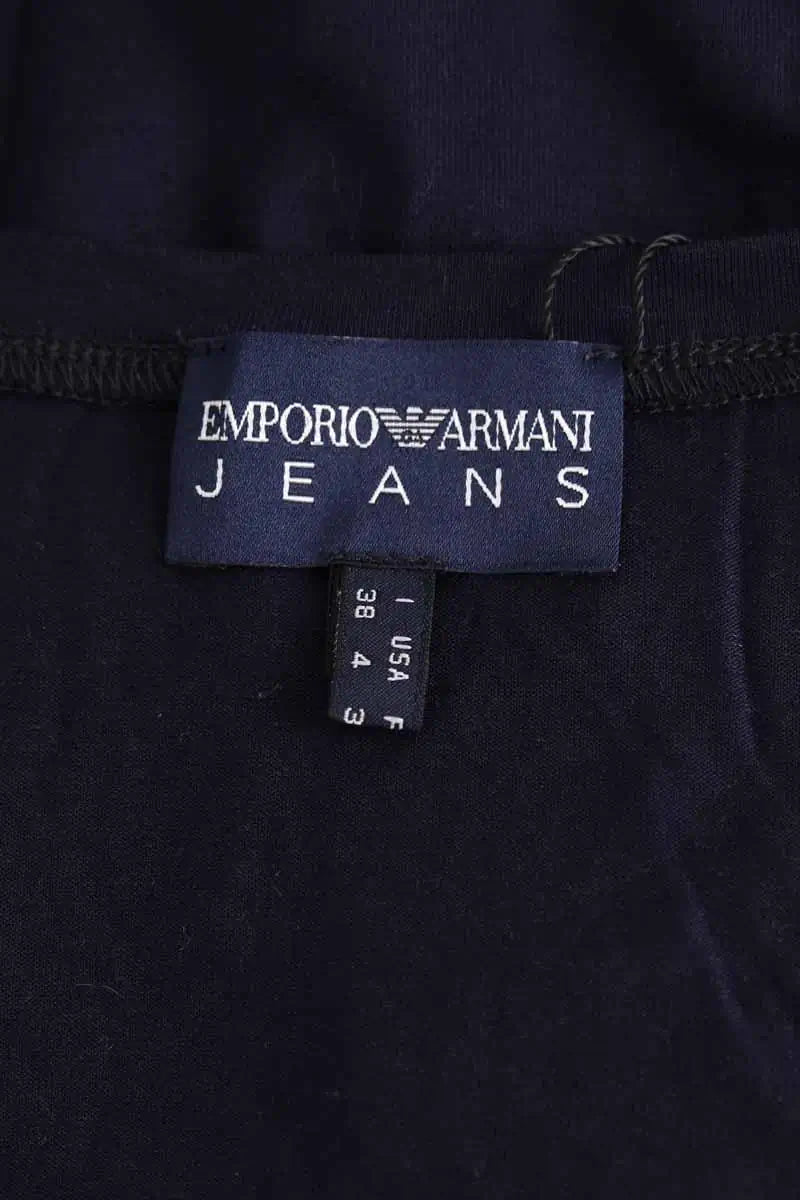 T-shirt Emporio Armani Marine en Viscose