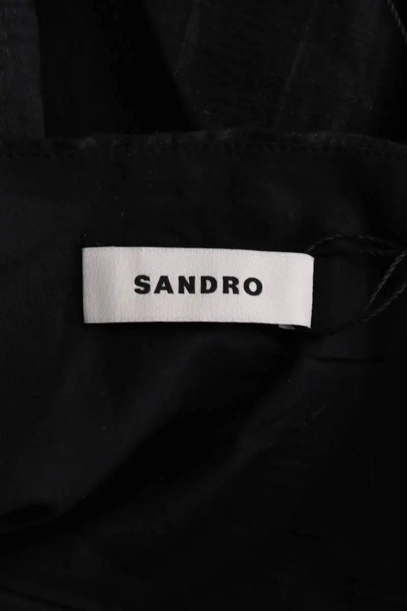 Jupe Sandro Noir en Lin
