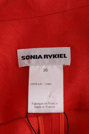Veste Sonia Rykiel Orange en Lin