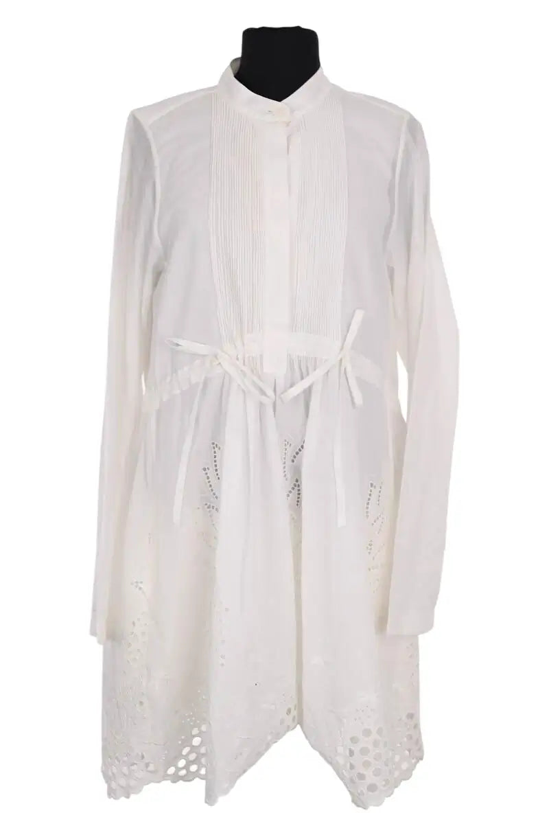 Robe Chloé Blanc en Coton, taille S - Seconde Main