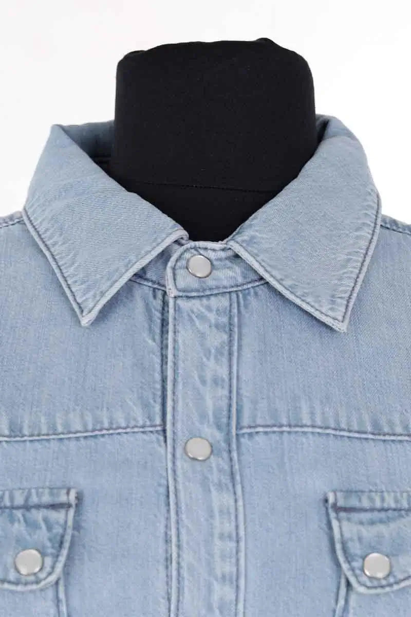 Chemise Ba&Sh Bleu en Coton