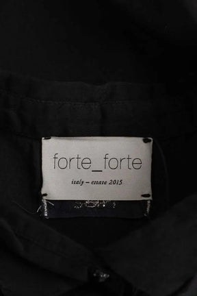 Chemise Forte_Forte Noir en Coton