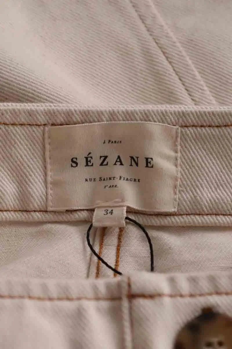Jupe Sézane Beige en Coton