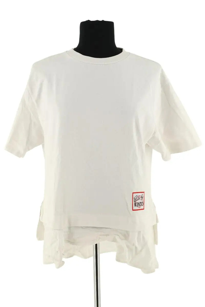 T-shirt Kenzo Blanc en Coton, taille M - Seconde Main