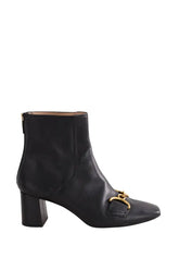 Boots à boucles LK Bennett Noir en Cuir, taille 39 - Seconde Main