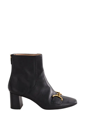 Boots à boucles LK Bennett Noir en Cuir, taille 39 - Seconde Main
