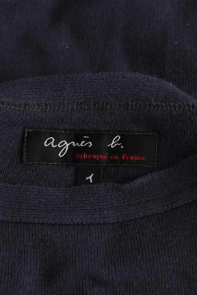 Top Agnès B. Gris en Coton