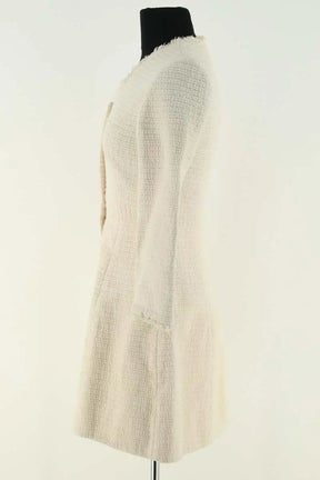 Manteau Maje Ecru en Coton