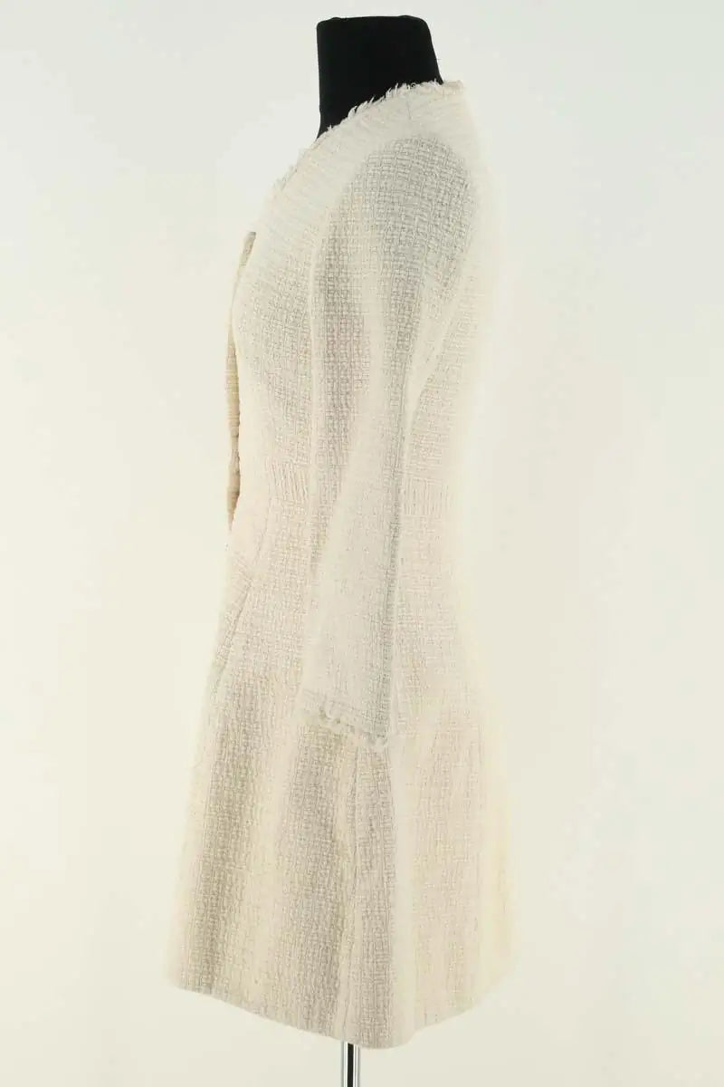 Manteau Maje Ecru en Coton