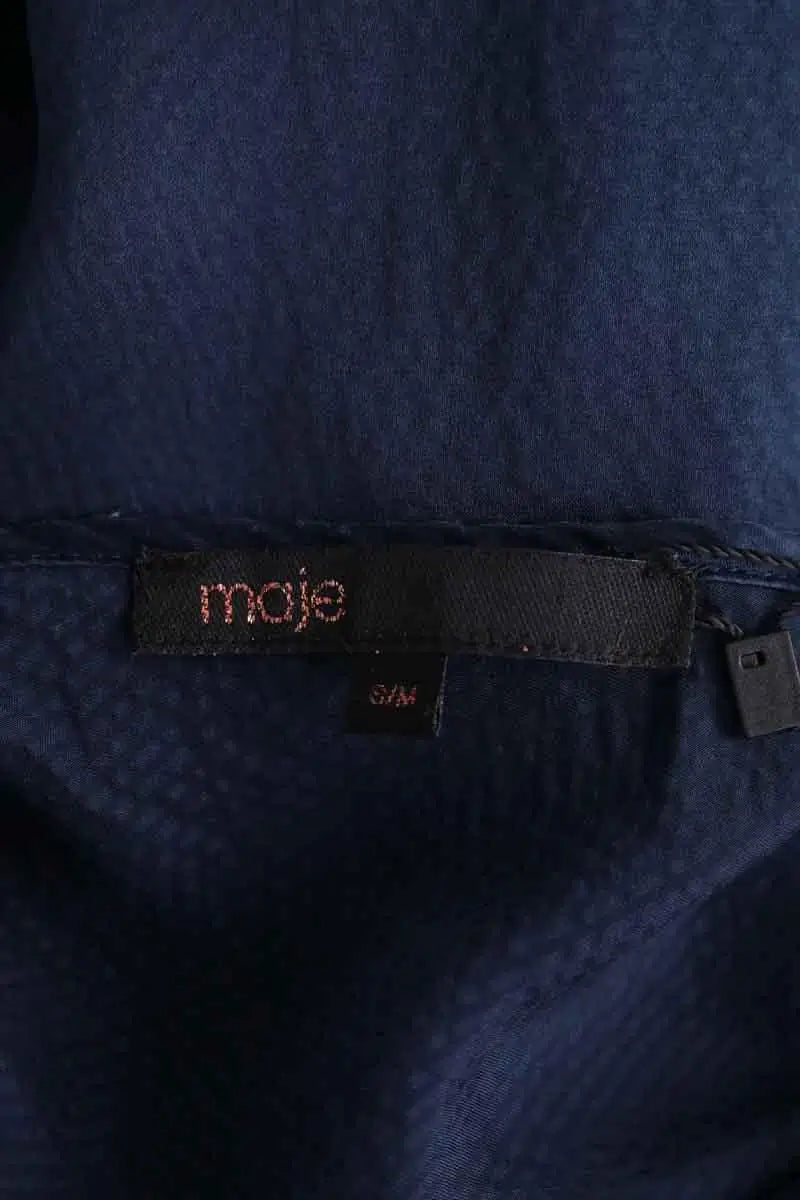 Robe Maje Nefertiti Bleu en Soie