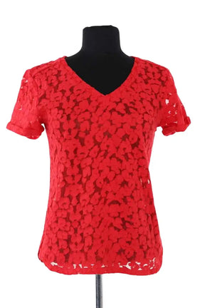 T-shirt Maje Rouge en Coton, taille S - Seconde Main