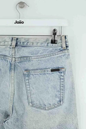 Jean droit Saint Laurent Bleu en Coton