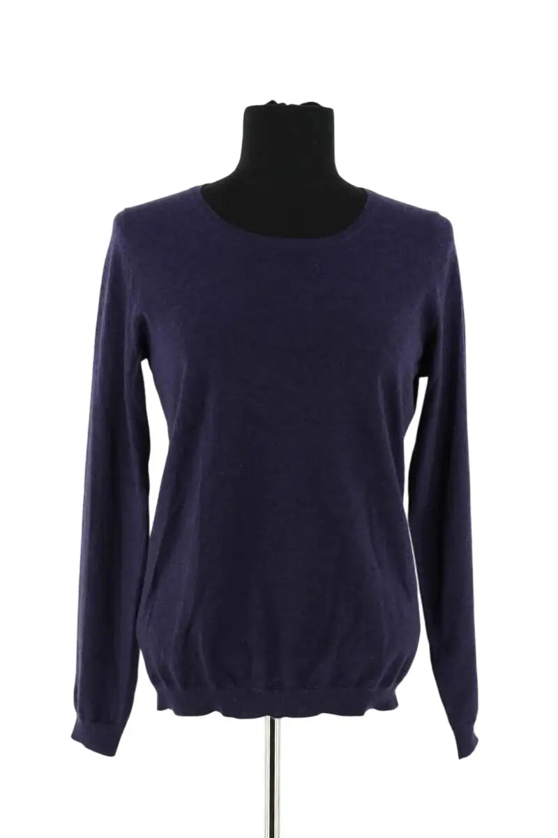 Pull Eric Bompard Marine en Cachemire, taille M - Seconde Main