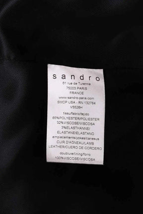 Blazer Sandro Noir en Laine