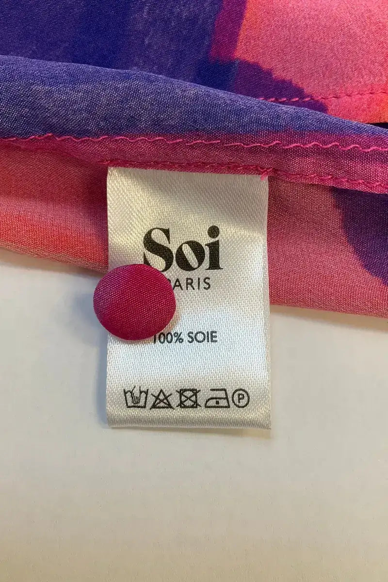 Chemise Soi Multicolore en Soie
