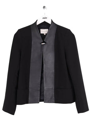 Blazer Sandro Noir en Laine, taille S - Seconde Main