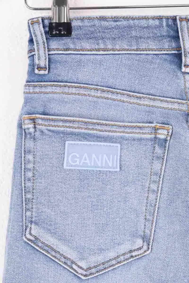 Bermuda Ganni Bleu en Coton