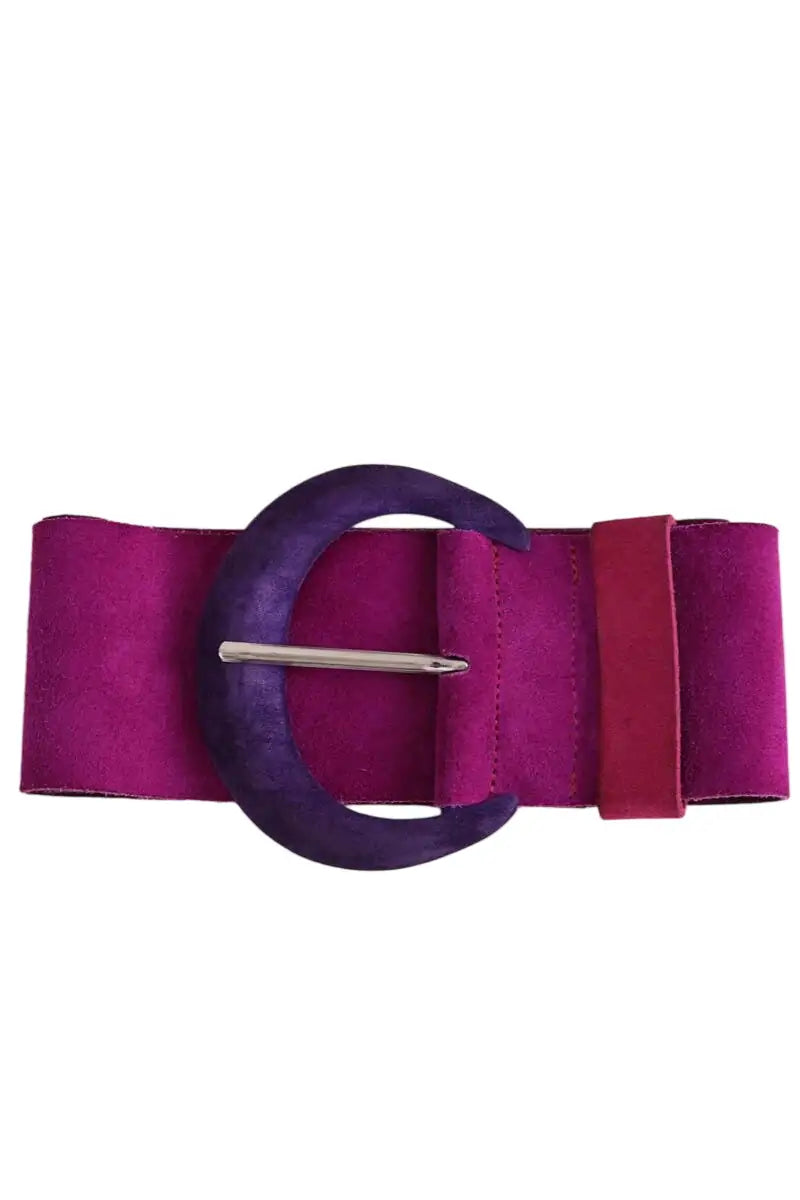 Ceinture en cuir Tara Jarmon Violet en Cuir, taille S - Seconde Main