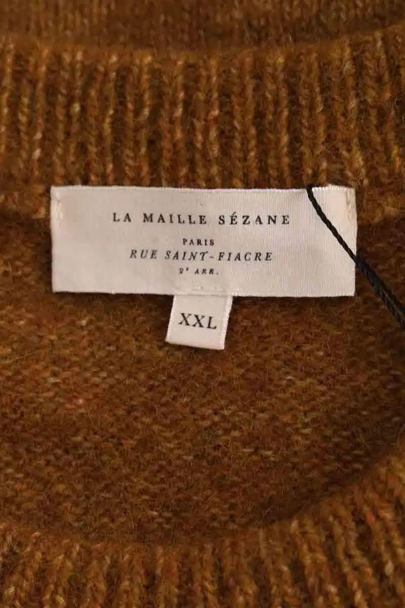 Pull Sézane Marron en Laine