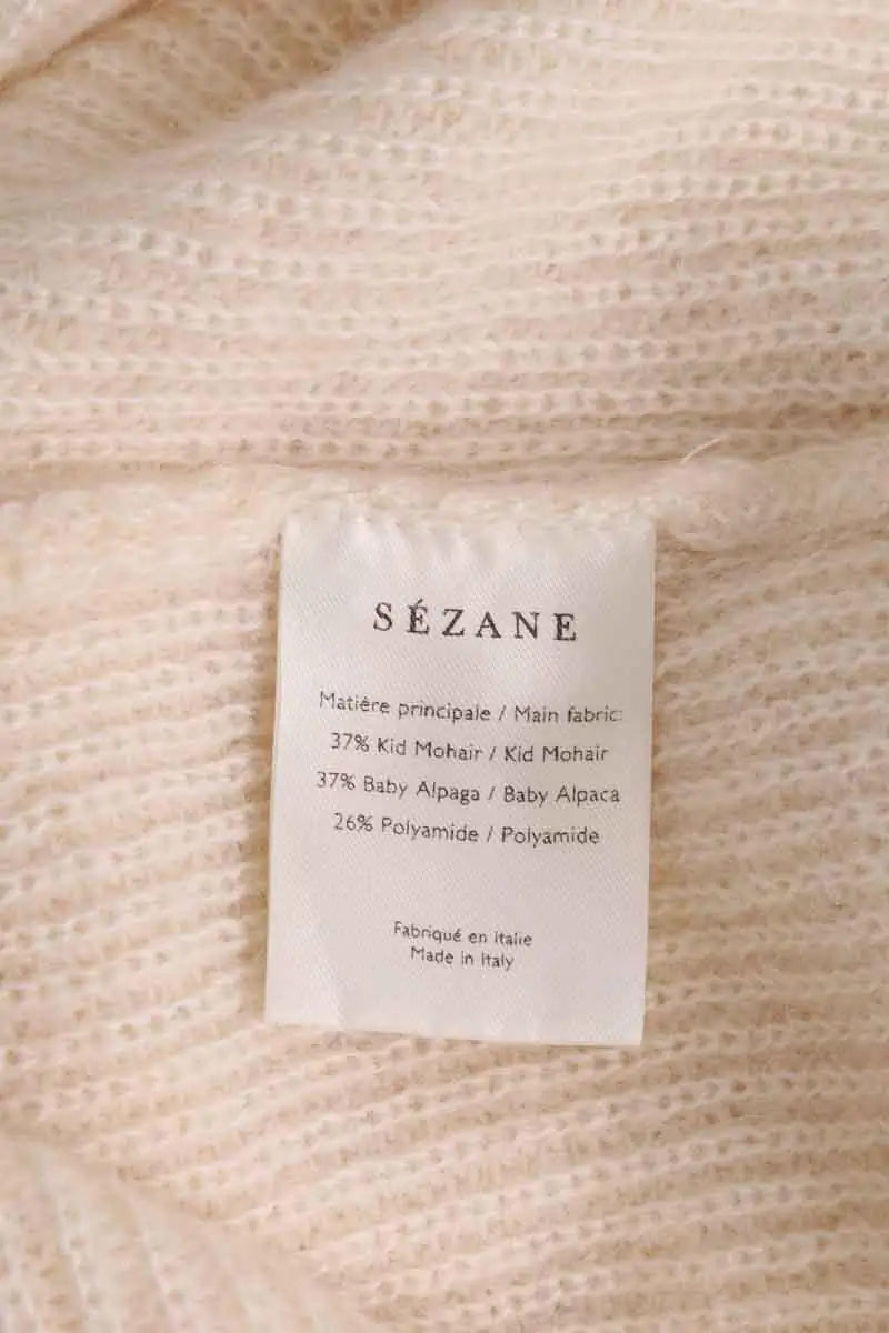 Pull Sézane Ecru en Laine