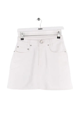 Mini jupe Miu Miu Blanc en Coton, taille S - Seconde Main