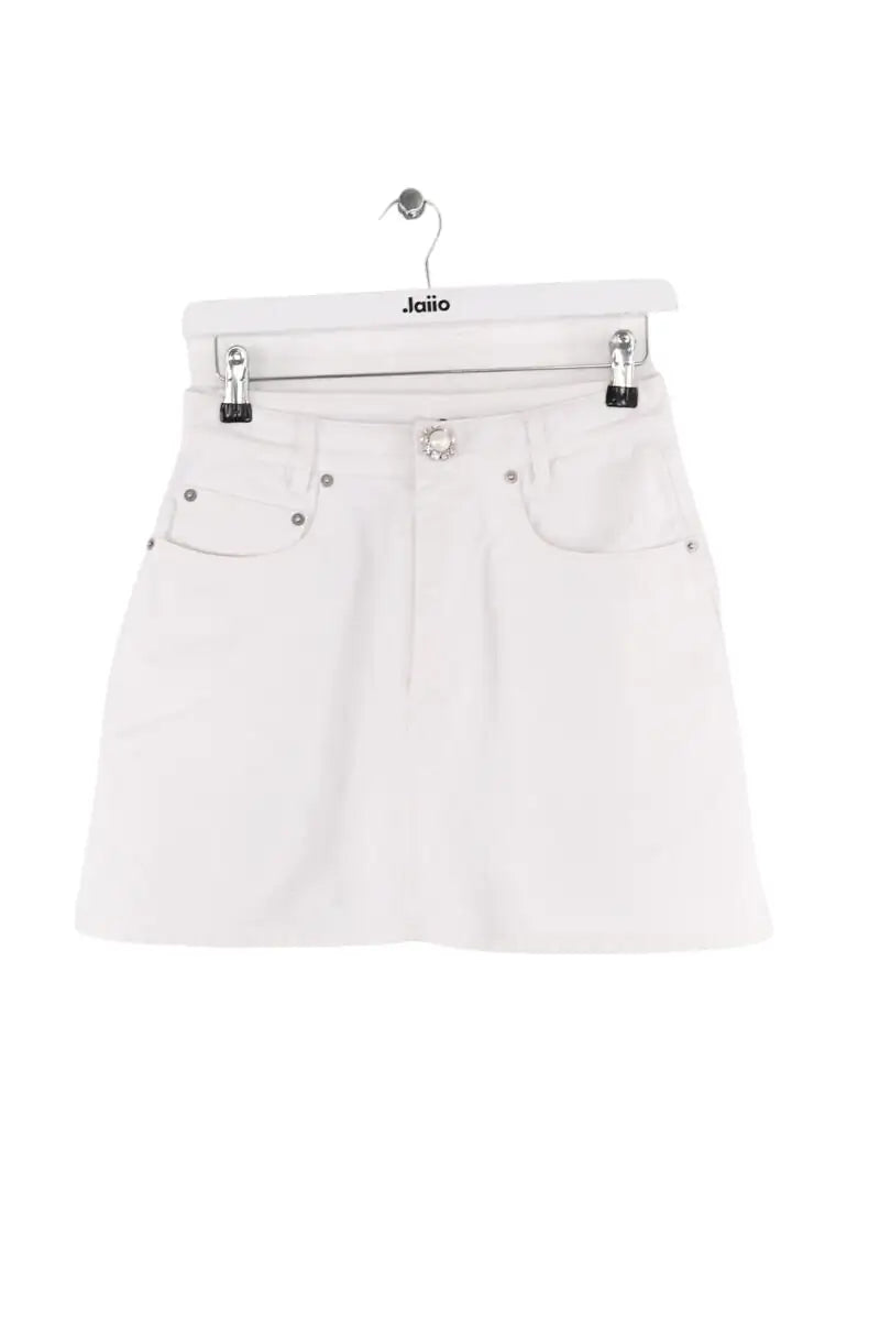 Mini jupe Miu Miu Blanc en Coton, taille S - Seconde Main