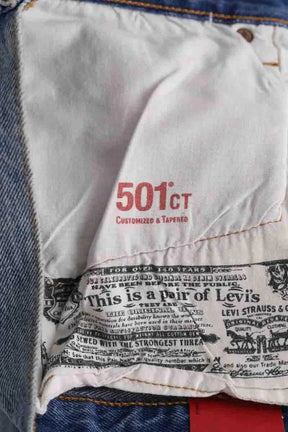 Jean droit Levi's 501 Bleu en Coton