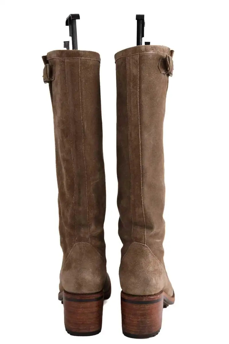 Bottes Free Lance Kaki en Daim