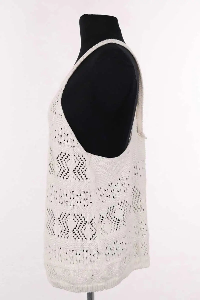 Top sans manche Sézane Beige en Coton