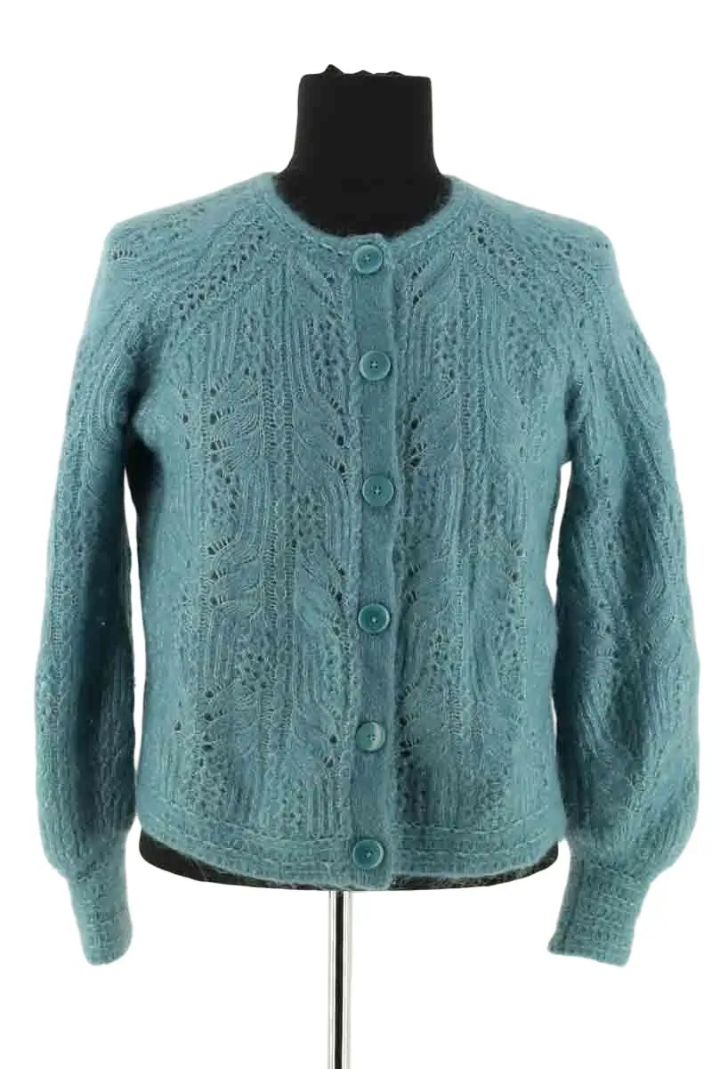 Cardigan Sézane Bleu en Laine, taille XS - Seconde Main