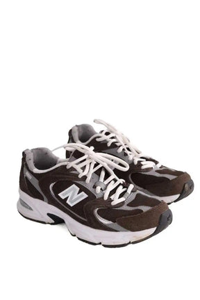 Baskets New Balance Marron en Tissu