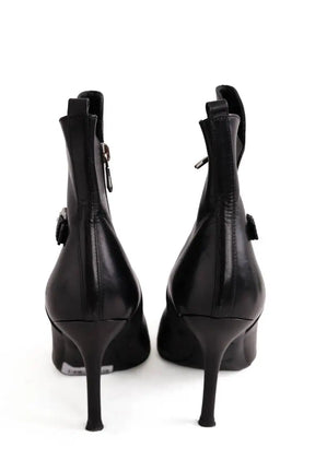 Boots à boucles Longchamp Noir en Cuir