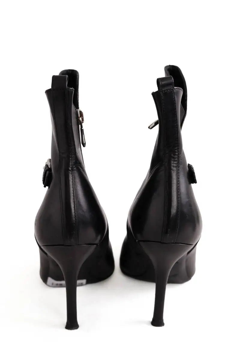 Boots à boucles Longchamp Noir en Cuir