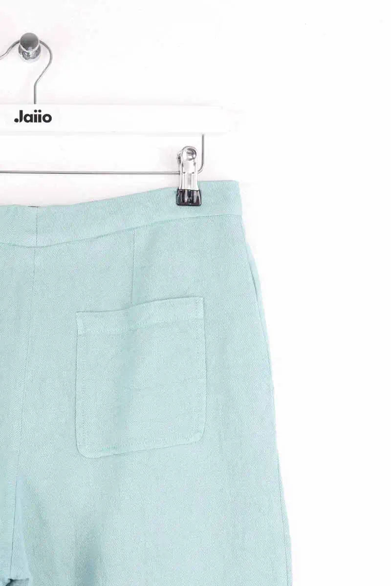 Pantalon large Claudie Pierlot Vert en Lin