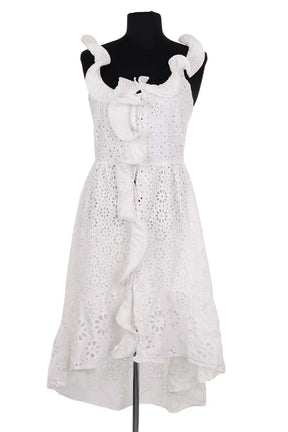 Robe Manoush Blanc en Coton, taille S - Seconde Main