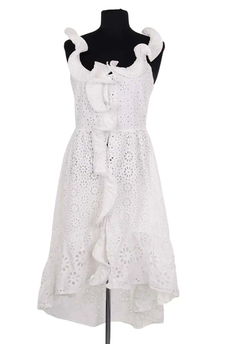 Robe Manoush Blanc en Coton, taille S - Seconde Main
