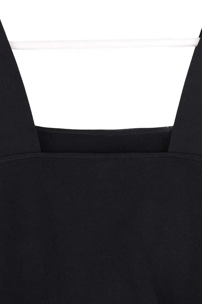 Top sans manche Maje Noir en Viscose
