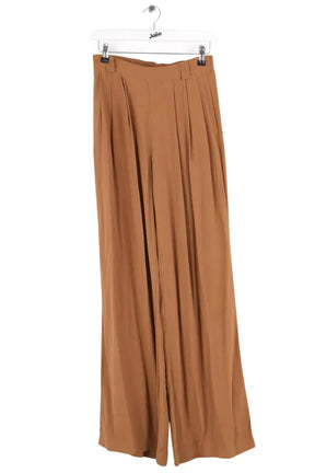 Pantalon droit Momoni Camel en Synthétique, taille S - Seconde Main