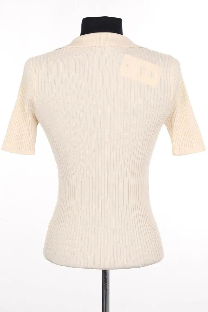 Polo Sandro Beige en Synthétique