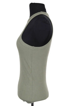 Top sans manche Anine Bing Kaki en Coton