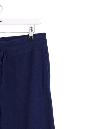 Pantalon Carot Maison Cashmere Bleu en Cachemire