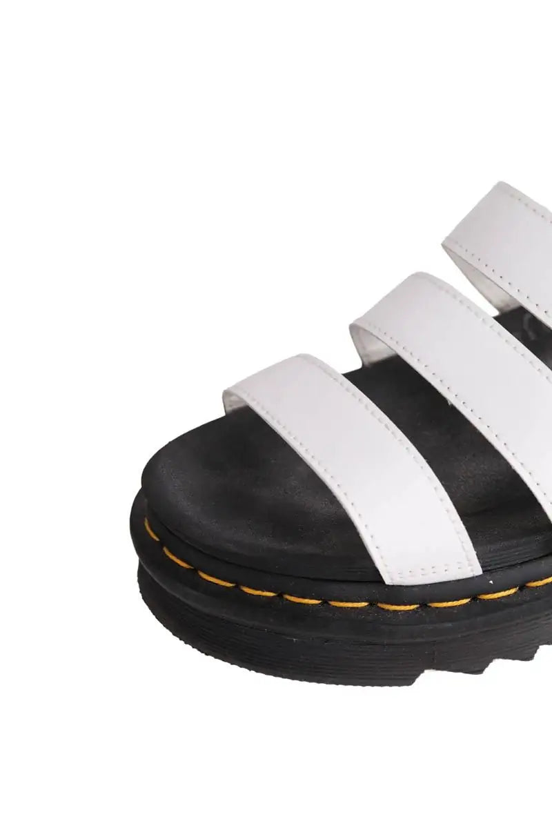 Sandales Dr. Martens Blanc en Cuir
