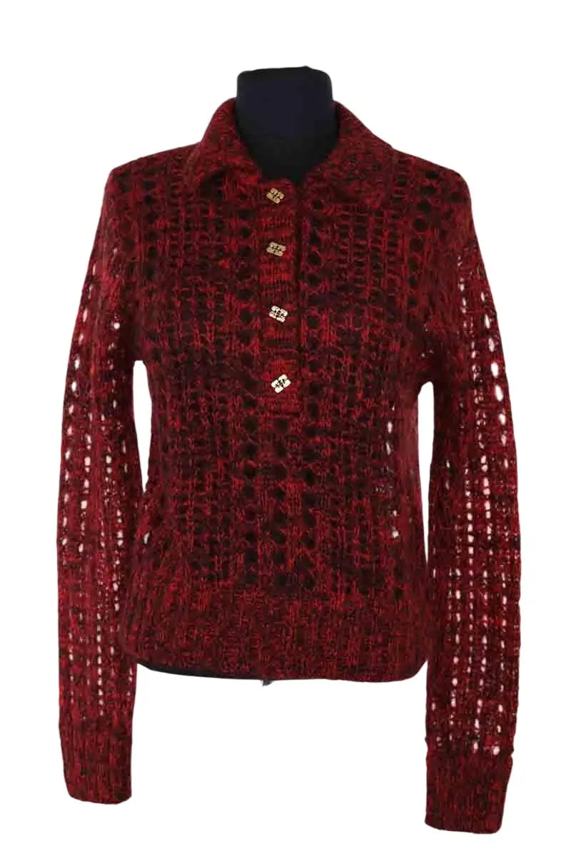 Pull Ganni Rouge en Laine, taille XS - Seconde Main