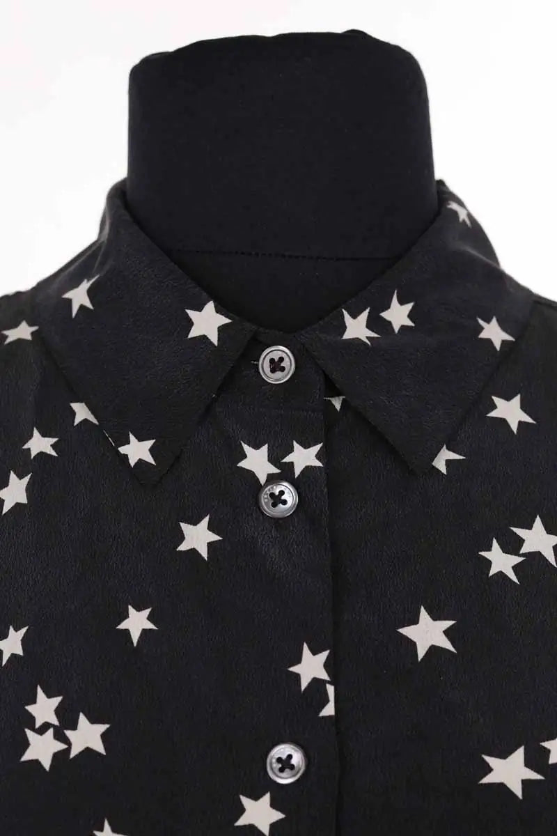 Chemise Equipment Noir en Soie