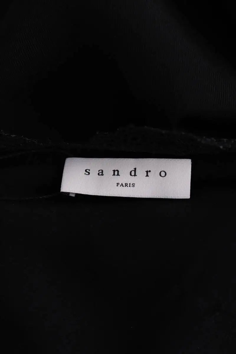 Combinaison Sandro Noir en Viscose