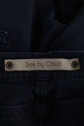Jean slim See By Chloé Marine en Coton