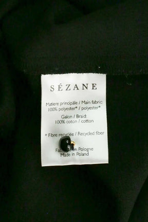 Blouse Sézane Noir en Synthétique