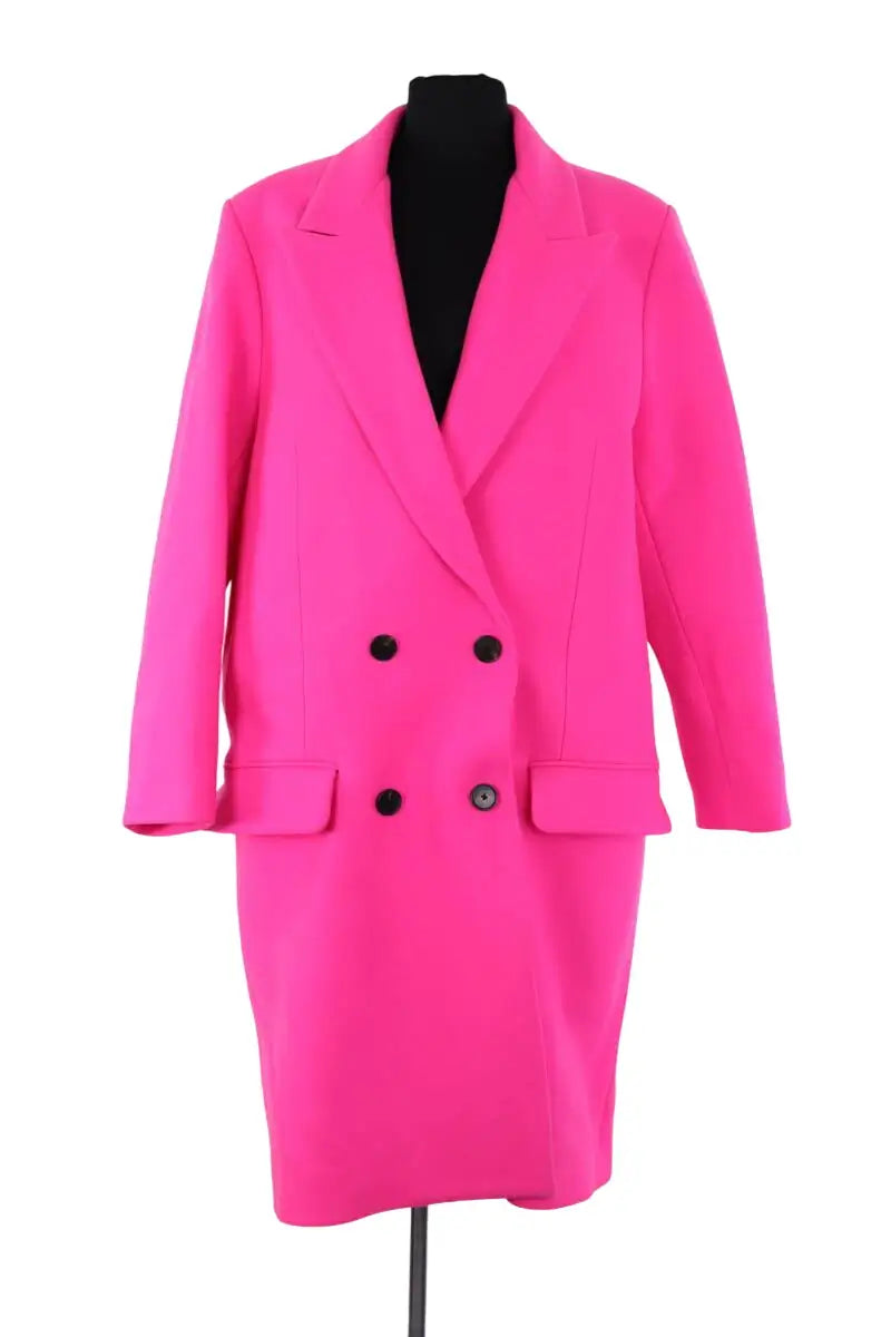 Manteau Zadig & Voltaire Minty Show Rose en Laine, taille M - Seconde Main