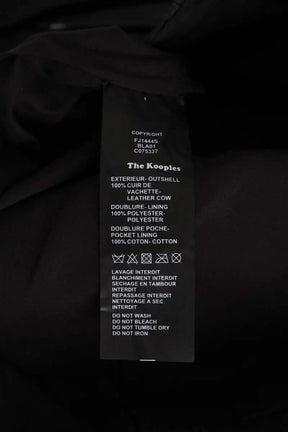 Jupe The Kooples Noir en Daim